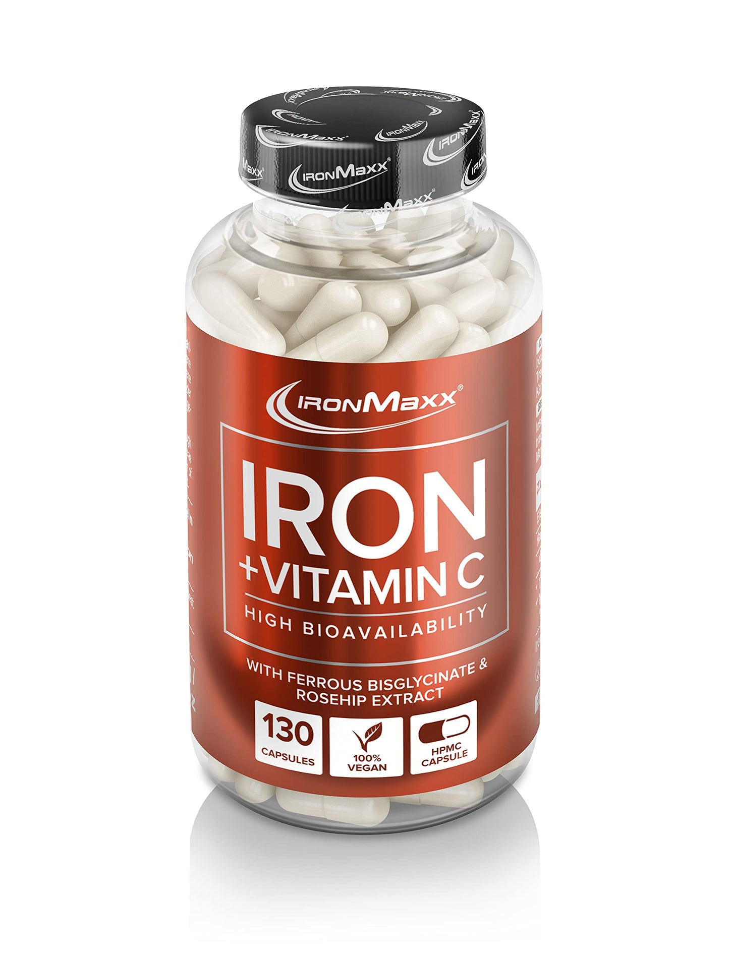 IronMaxx Eisen + Vitamin C - 130 Kapseln