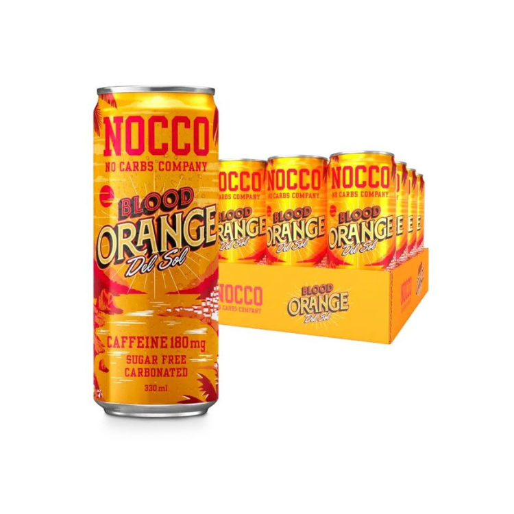 Nocco BCAA Drink 24 x 330ml Blood Orange del Sol