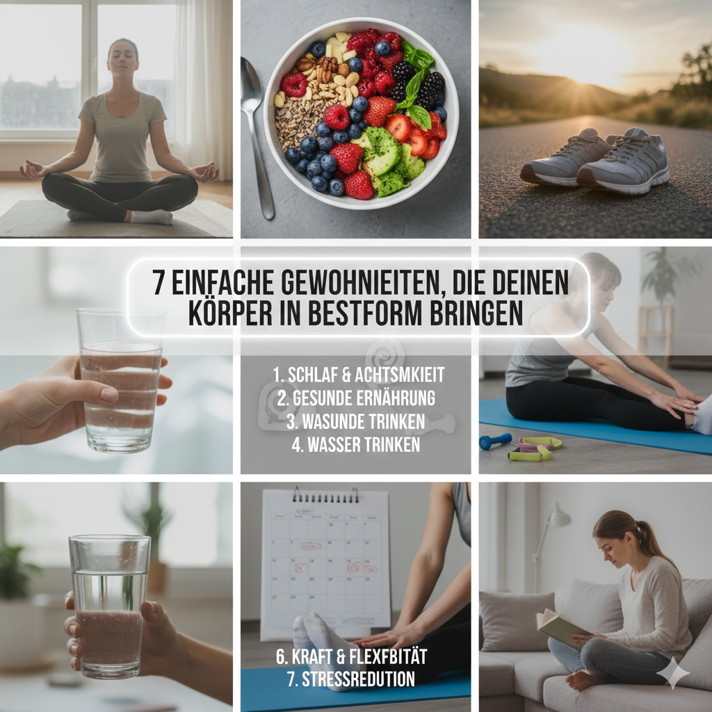7 einfache Gewohnheiten, die deinen Körper in Bestform bringen