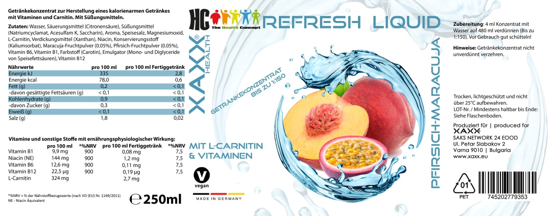 HC Refresh Liquid Getränkekonzentrat 1:150