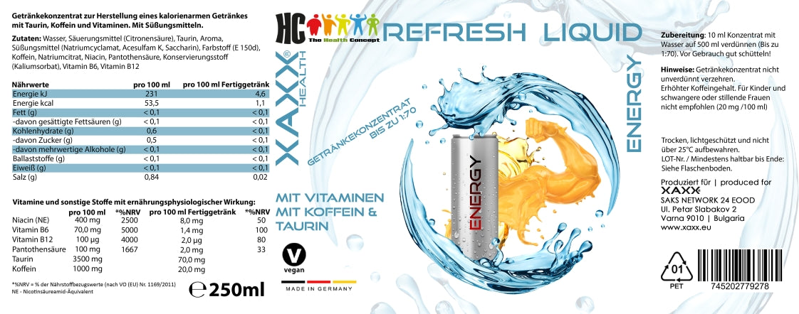 HC Refresh Liquid Getränkekonzentrat 1:150