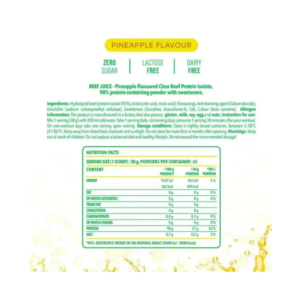 NanoSupps Beef Juice 1800g Pinapple