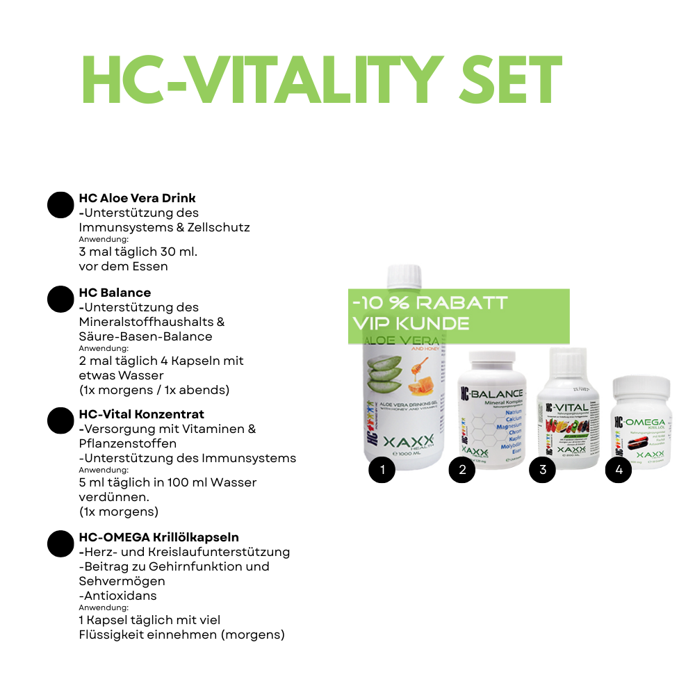 HC Vitality Set – Deine tägliche Vitalstoff-Grundversorgung