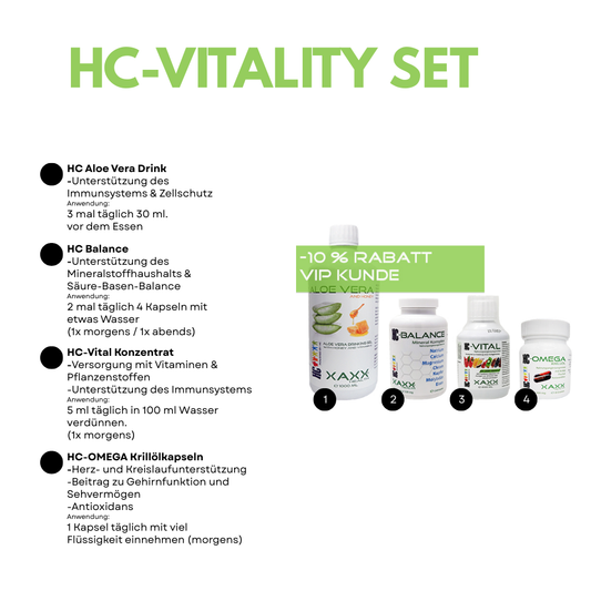 HC Vitality Set – Deine tägliche Vitalstoff-Grundversorgung
